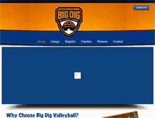 Tablet Screenshot of bigdigvolleyball.ca